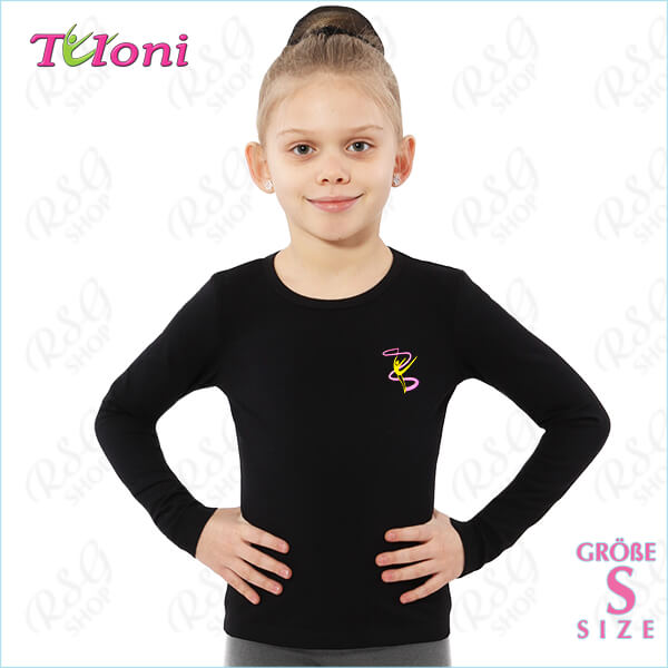 Langärmliges Shirt Tuloni mod. F-03 Bild Gr. S (146-152) Black F03CLL-BS